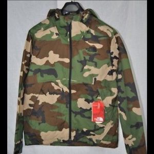 Camo North-face zip up hoody